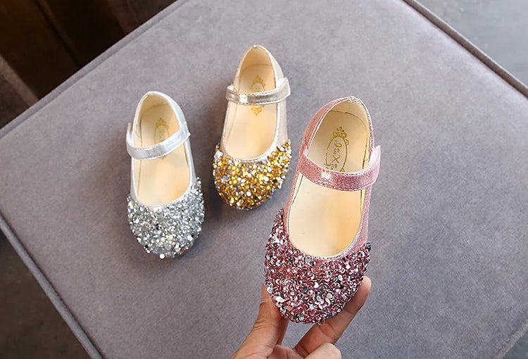 KushyShoo 2021 Spring New Children Shoes Girls Princess Shoes Glitter Children Baby Dance Shoes Casual Toddler Girl Sandals - TiniLoom