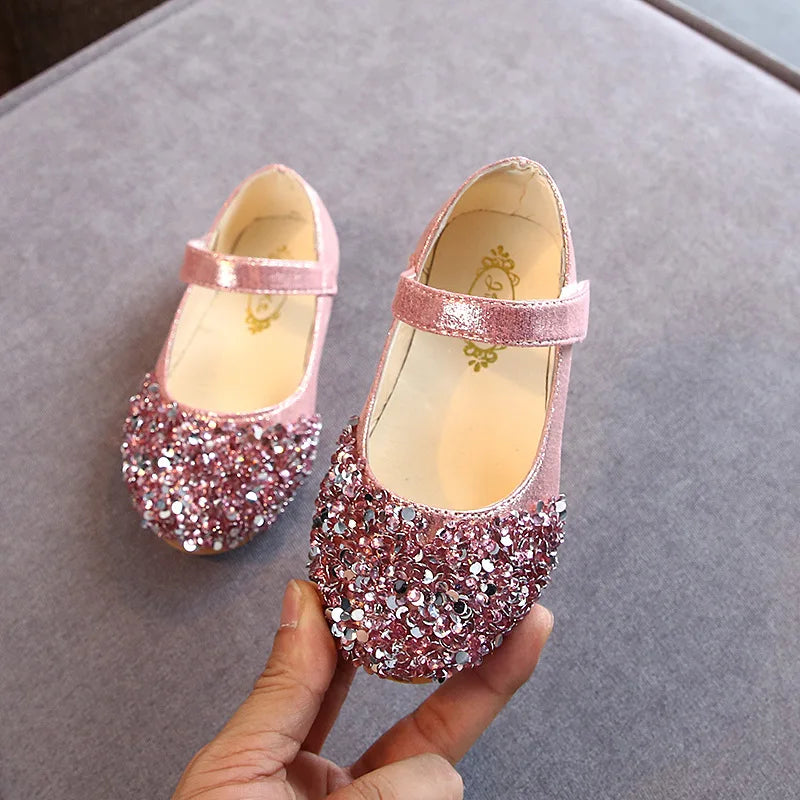 KushyShoo 2021 Spring New Children Shoes Girls Princess Shoes Glitter Children Baby Dance Shoes Casual Toddler Girl Sandals - TiniLoom