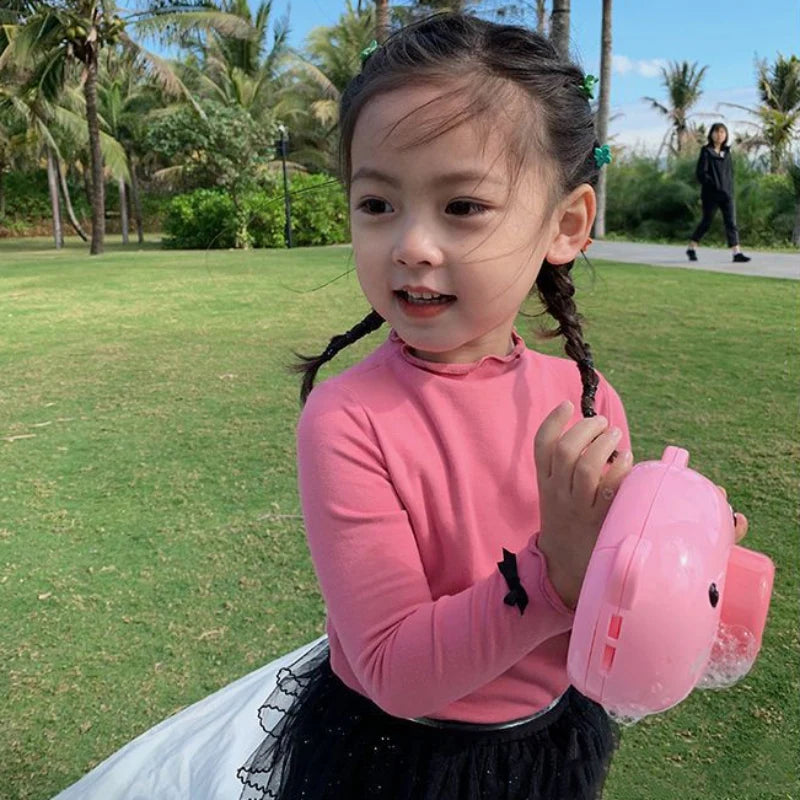 Baby Girls T-shirts Long-sleeve T-shirt for 1-6 Years Old Delicate Cotton Soft Spring Autumn Infants Toddlers - TiniLoom