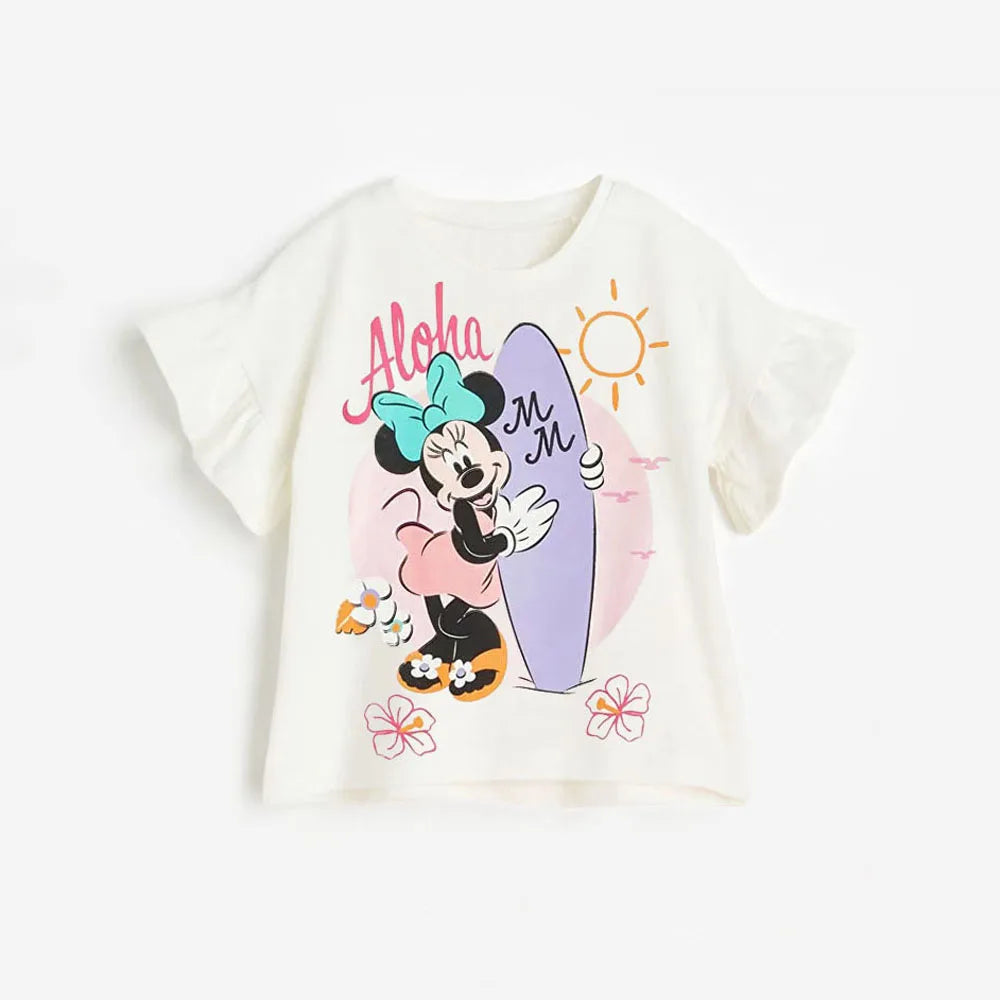 2PCS Summer Minnie Baby Girls Clothes Sets Infant Top T-shirts + Shorts Toddler Kids Outfits For 1-6T Baby Sets - TiniLoom
