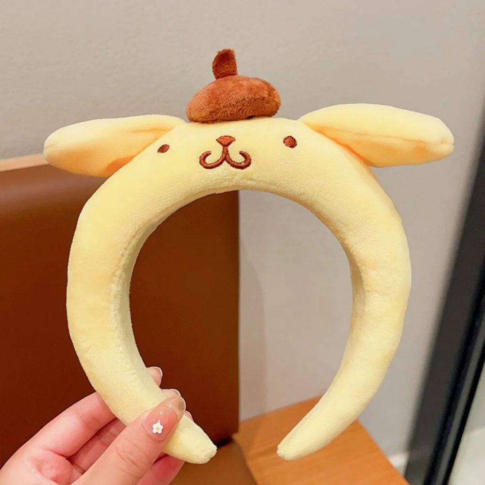 Sanrio Cinnamoroll Hairbands Melody Kuromi Pompompurin Hair Accessories Girl Face Wash Sports Headbands Girls Women Gifts - TiniLoom