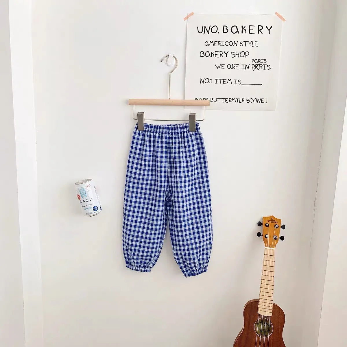 73-120CM Plaid Trousers Summer Girls New Style Harlan Pants Children Fashion Versatile Pants Thin Cotton Mosquito Proof Pants - TiniLoom