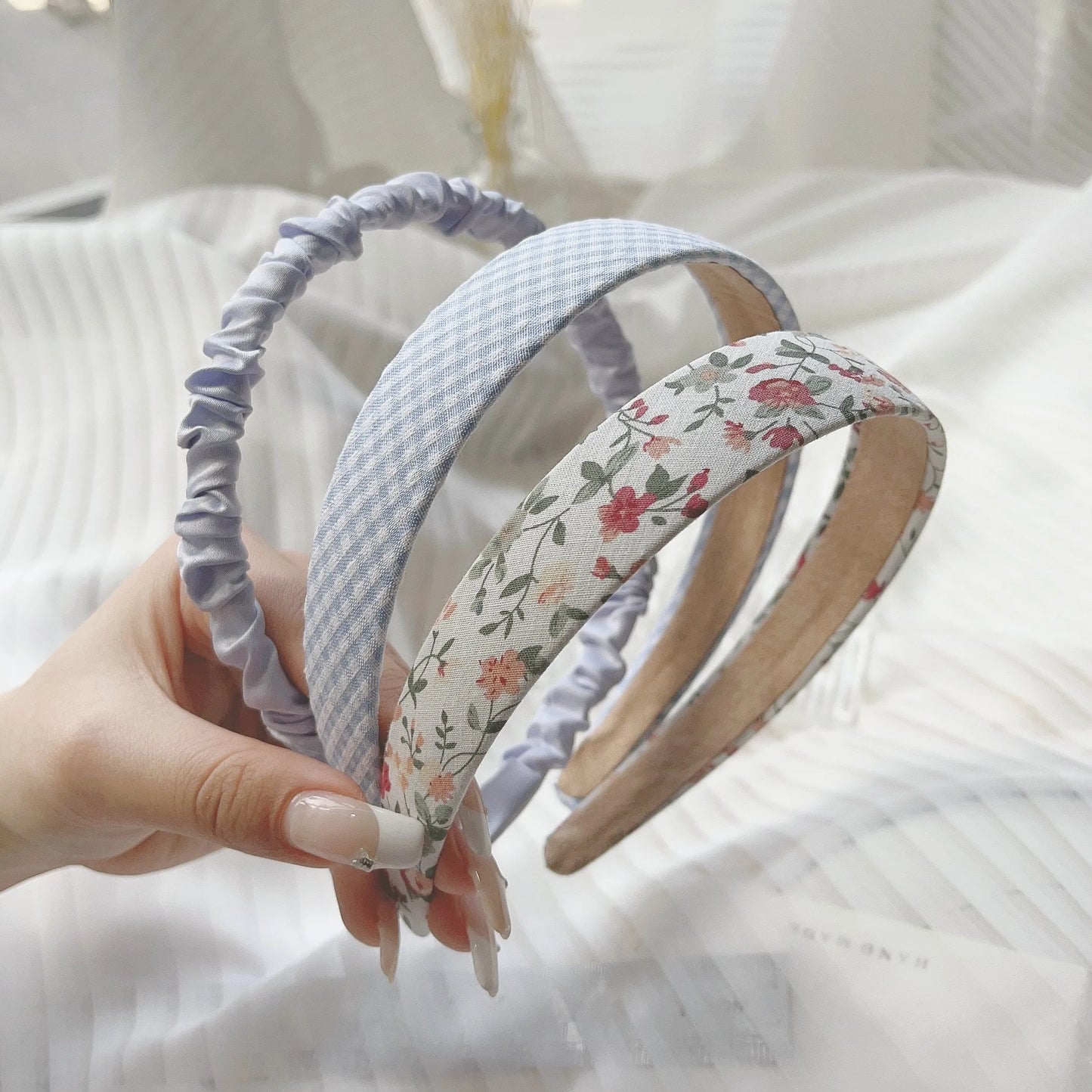 3Pcs/Set Women Girls Cloth Hair Bands Flower Pearl Headband Hairband Hair Hoop Female Fashion Hair Accessories Headwear Gifts