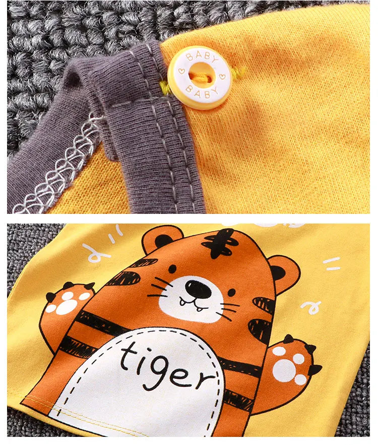 Kids Sets Children Clothes Boys Girl T-shirt Shorts 2PCS Summer Cotton Short sleeve Baby Children Clothing Suit Cotton Comfort - TiniLoom
