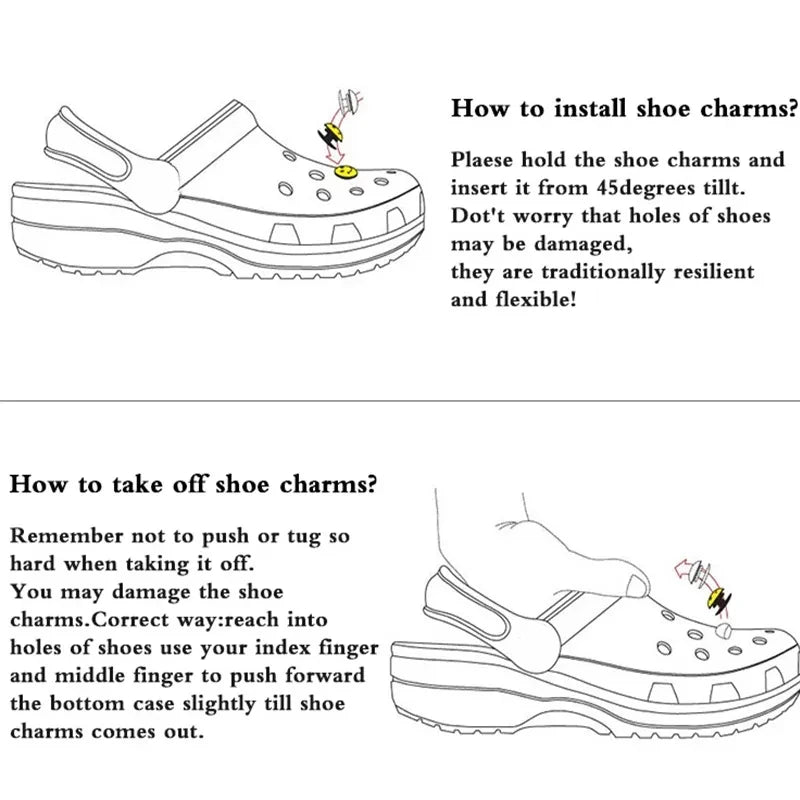 10PCS Luxury Shoe Charms Set Accessories Hole Shoe Buckle Pearl Rhinestone Flower DIY Shoes Decorations Girls Party Woman Gift - TiniLoom