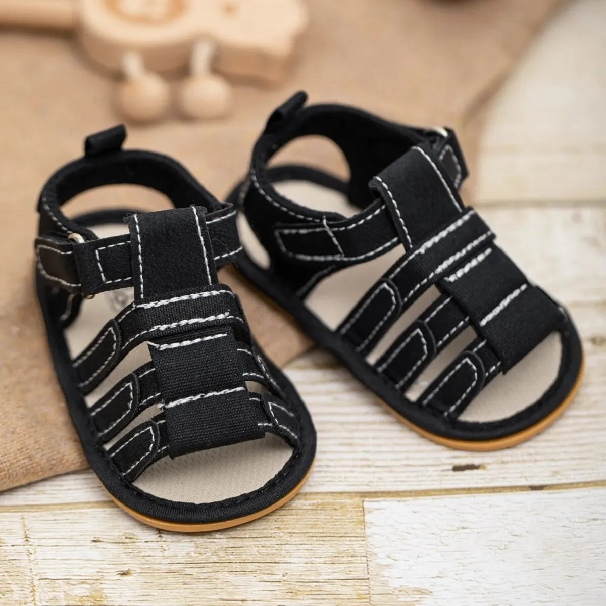 Meckior Summer Baby Shoes Baby Boy Girl Sandal Non-slip Rubber Sole Infant First Walkers Toddler Casual Baby Boy Garden Sandals - TiniLoom