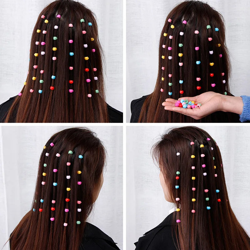 100Pcs Colorful Small Girls Hair Clips Cute Flower Star Hair Claws Styling Hair Braid Hairpins Kids Hair Accessories Headwear - TiniLoom
