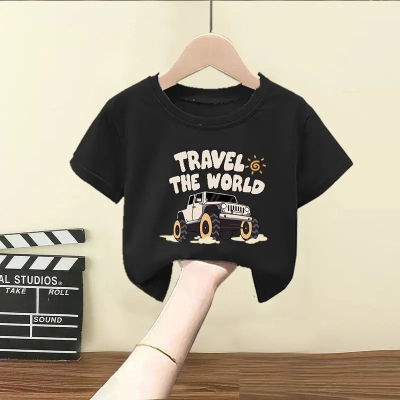 Summer Children Boy Clothes Letter Printed T-Shirts And Shorts 2 Pieces Set Baby Kid Girls Short Sleeve Top Bottom Outfits - TiniLoom