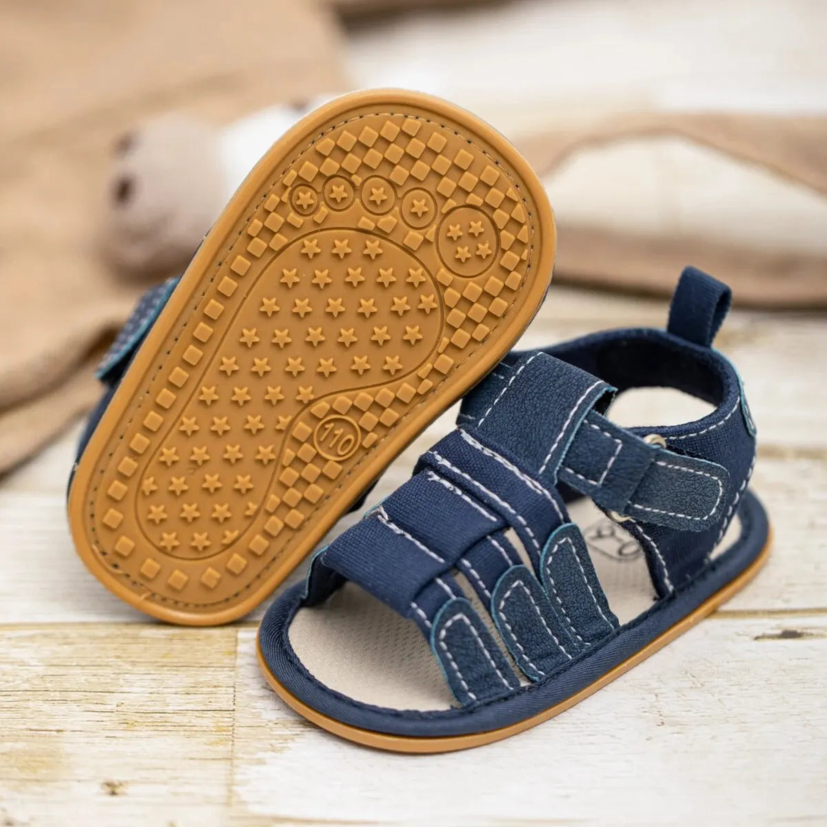 Meckior Summer Baby Shoes Baby Boy Girl Sandal Non-slip Rubber Sole Infant First Walkers Toddler Casual Baby Boy Garden Sandals - TiniLoom