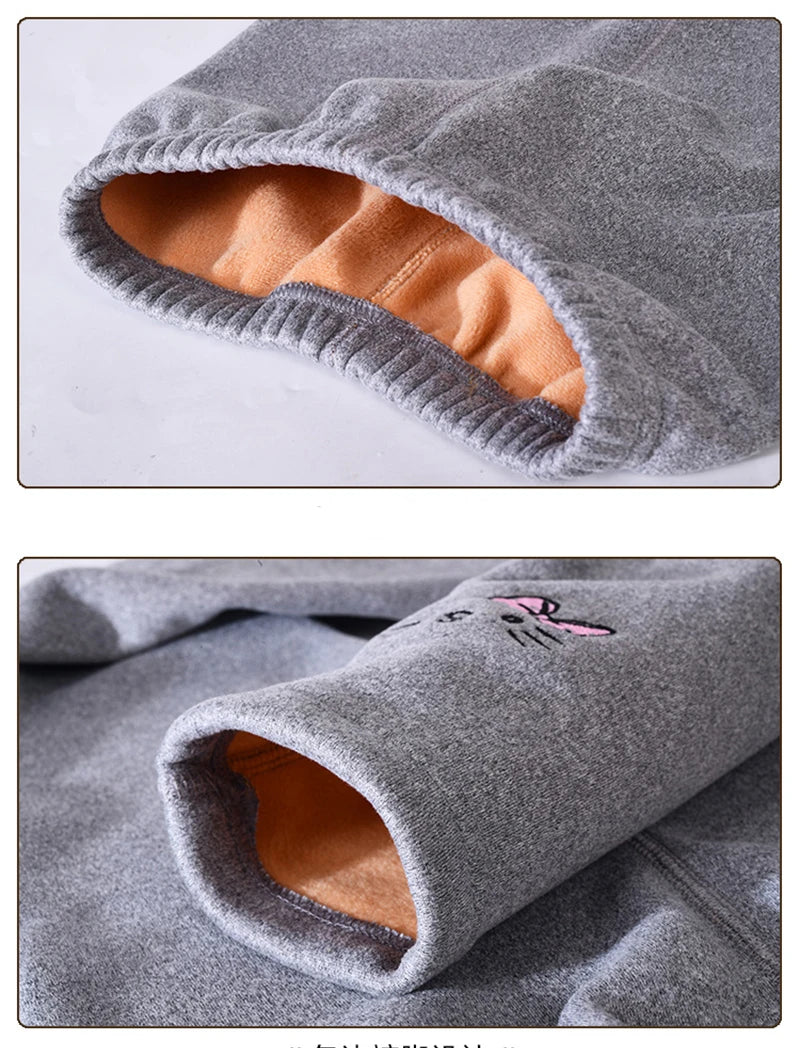 2-8Years Girls Leggings Autumn Winter Thick Warm Velvet Kids Leggings for Girls Children Bottom Part Pants Tights - TiniLoom