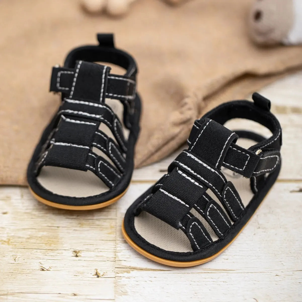 Meckior Summer Baby Shoes Baby Boy Girl Sandal Non-slip Rubber Sole Infant First Walkers Toddler Casual Baby Boy Garden Sandals - TiniLoom