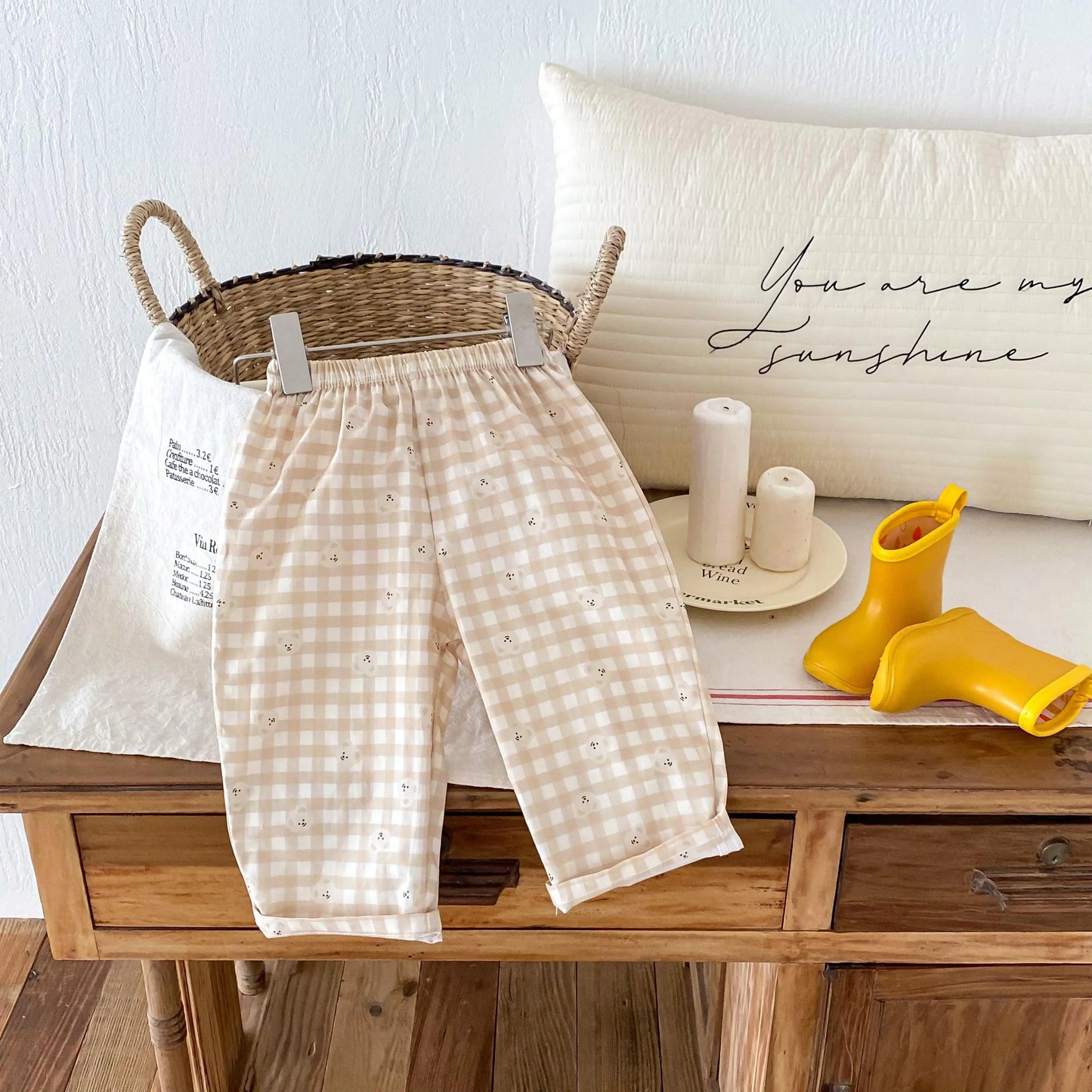 Casual Loose Pants Children Spring Summer Wear New Thin Simple Versatile Trousers Outer Wear Boys And Girls Cartoon Print Pants - TiniLoom