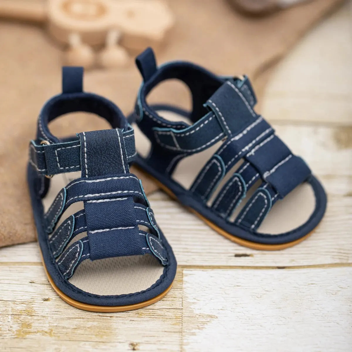 Meckior Summer Baby Shoes Baby Boy Girl Sandal Non-slip Rubber Sole Infant First Walkers Toddler Casual Baby Boy Garden Sandals - TiniLoom