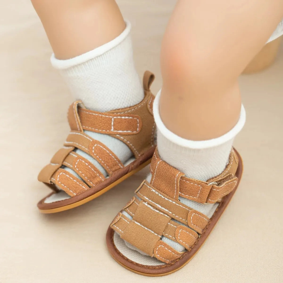Meckior Summer Baby Shoes Baby Boy Girl Sandal Non-slip Rubber Sole Infant First Walkers Toddler Casual Baby Boy Garden Sandals - TiniLoom