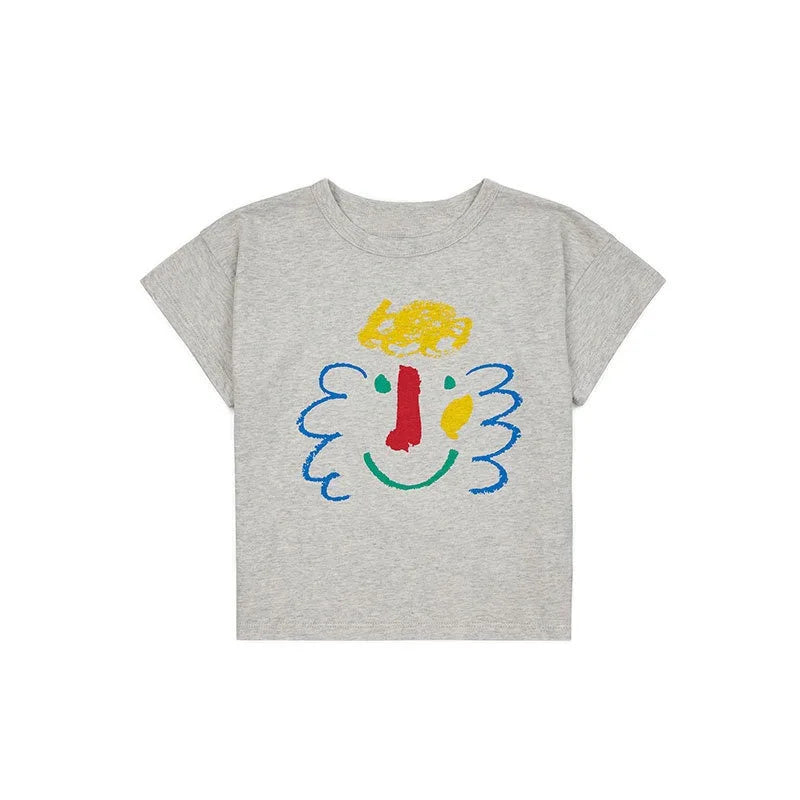 2025 Kid Clothes New Spring Sumemer Korean Baby Boys Girls Cotton Cartoon Short Sleeve T Shirts Children's Outerwear Clothings - TiniLoom
