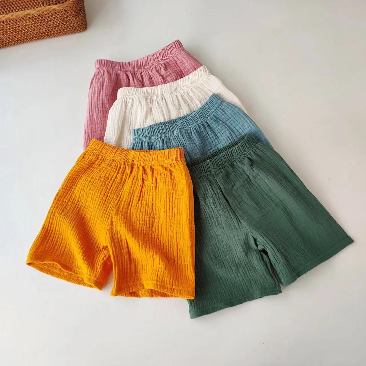 Children's Shorts Girls Boys Cotton Yarn Short Pants Summer Children's Girls Soft And Breathable Capris Baby Clothes - TiniLoom