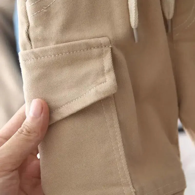 New Cargo Pants for 2-6 Years Old Solid Boys Casual Sport Pants Enfant Garcon Kids Children Trousers 2-8Years Clothes - TiniLoom