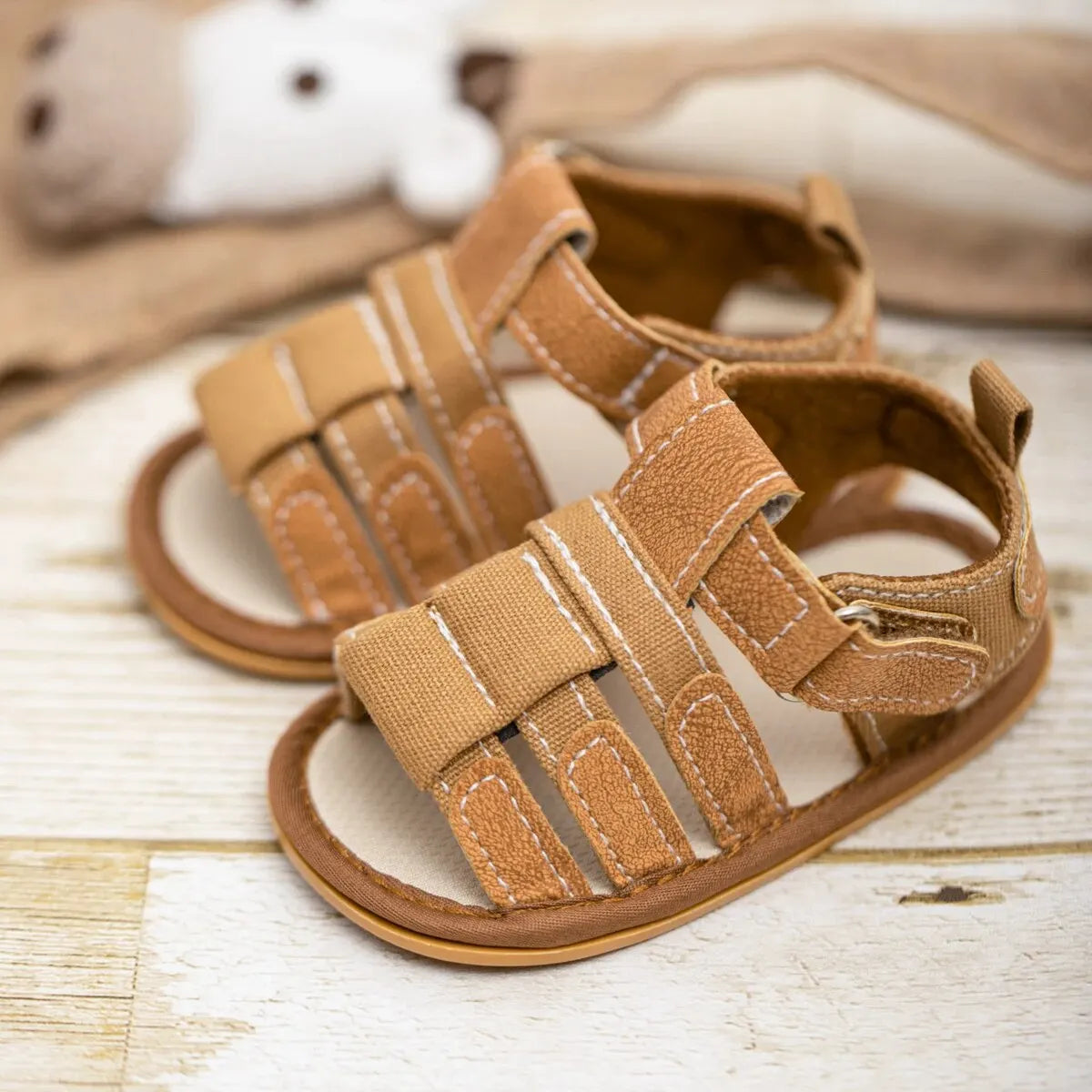 Meckior Summer Baby Shoes Baby Boy Girl Sandal Non-slip Rubber Sole Infant First Walkers Toddler Casual Baby Boy Garden Sandals - TiniLoom
