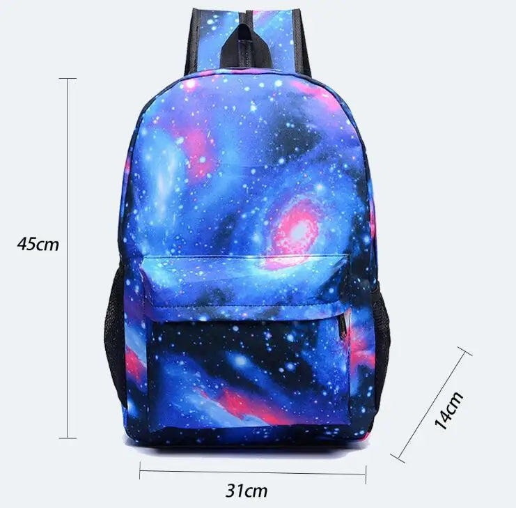 New 3pcs CR7 Backpacks Simple Style Lightweight Boys Girls School Bags Capacity Teens Laptop Backpack Women Men Travel Mochilas - TiniLoom
