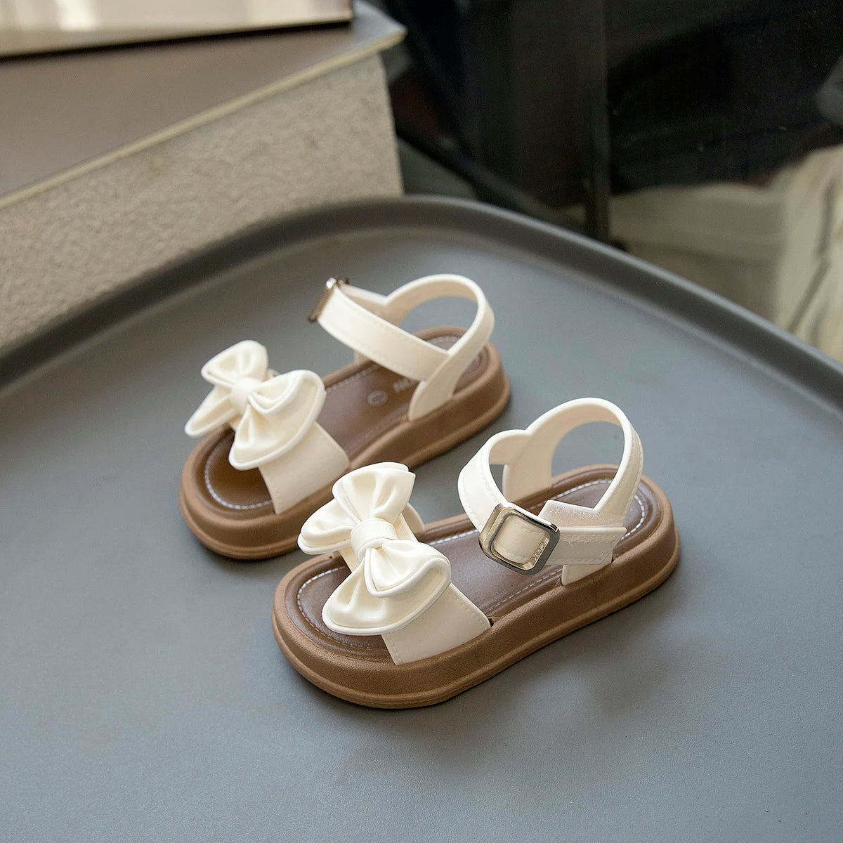 Girls Princess Summer Sandals Children Summer Beach Shoes Open Toe Shoes Fashion Bowknot Casual girls sandals summer shoes - TiniLoom