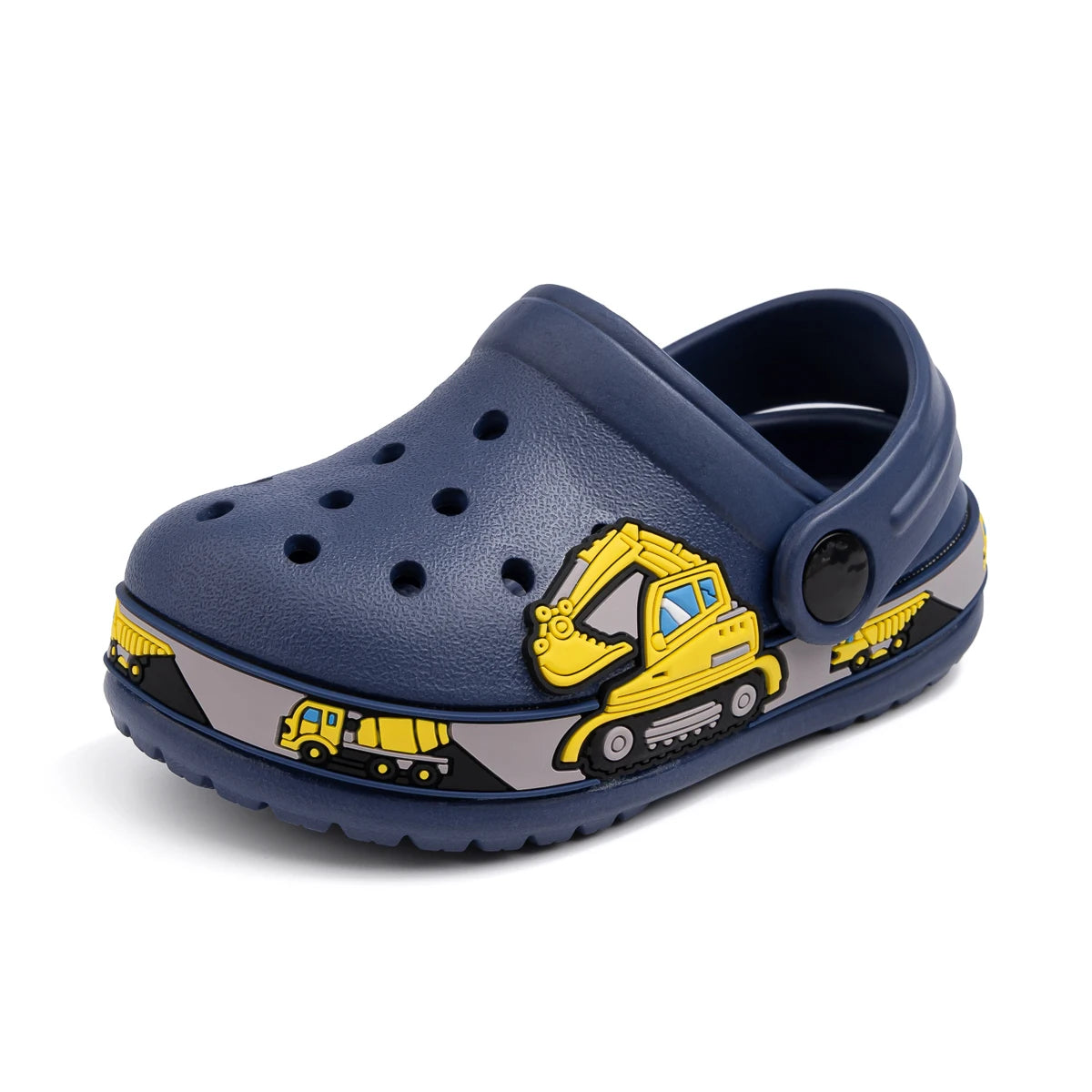 Toddler Girls Boys Flat Heel Sandals Cute Cartoons Unicorn Truck Dinosaur Hole Shoes Beach Water Sports Soft Anti-slip Sole Mule - TiniLoom