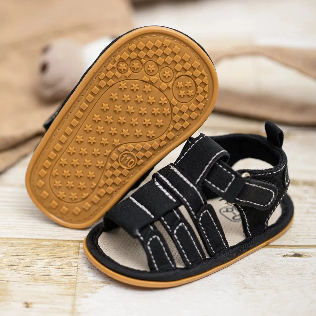 Meckior Summer Baby Shoes Baby Boy Girl Sandal Non-slip Rubber Sole Infant First Walkers Toddler Casual Baby Boy Garden Sandals - TiniLoom