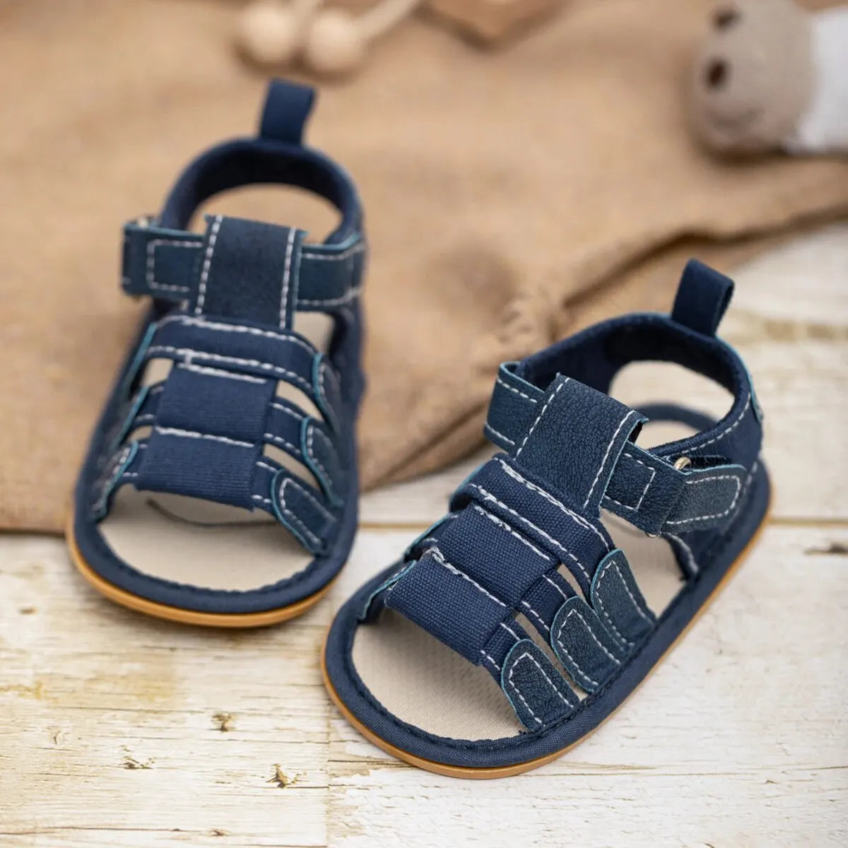 Meckior Summer Baby Shoes Baby Boy Girl Sandal Non-slip Rubber Sole Infant First Walkers Toddler Casual Baby Boy Garden Sandals - TiniLoom
