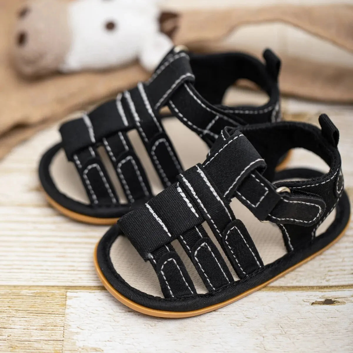 Meckior Summer Baby Shoes Baby Boy Girl Sandal Non-slip Rubber Sole Infant First Walkers Toddler Casual Baby Boy Garden Sandals - TiniLoom
