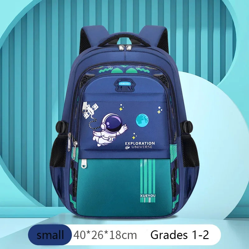 Kid Backpack 2-16Year Children School Bags for Boys Astronaut School Backpack Waterproof Primary Boy Book Bag Mochila Infantil - TiniLoom