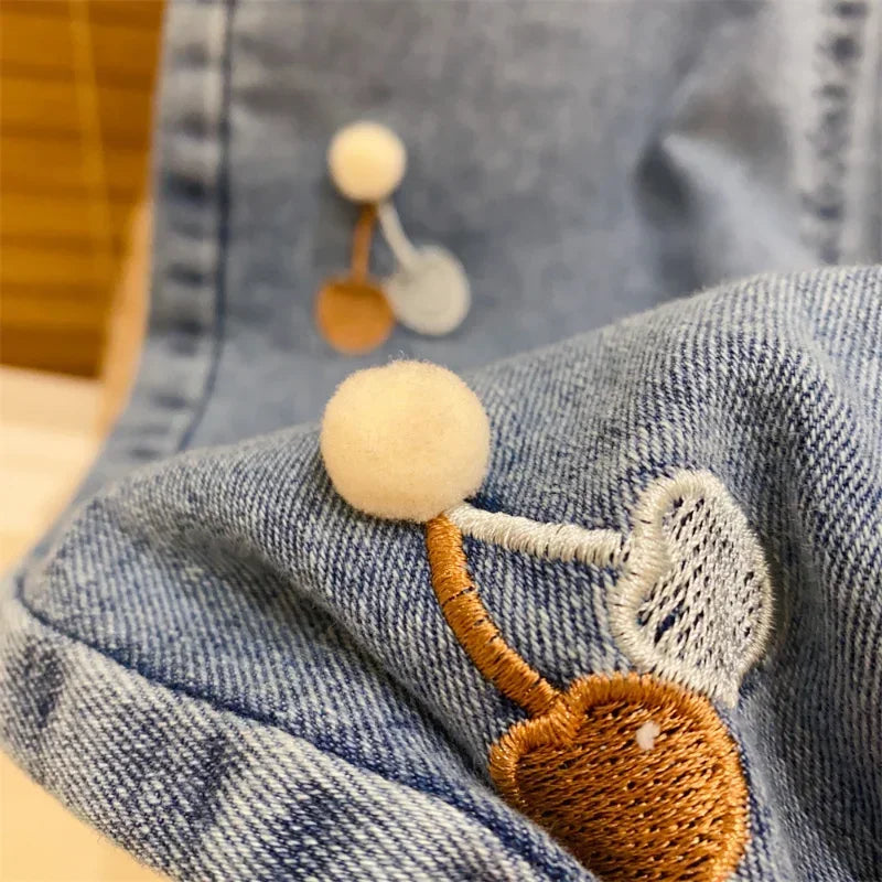 Ambroidered Flower Girl Jeans Baby Boy Kids Jeans Girl Pants Daduhey Wide Leg Pants Harem Trousers Clothes Bottoms - TiniLoom