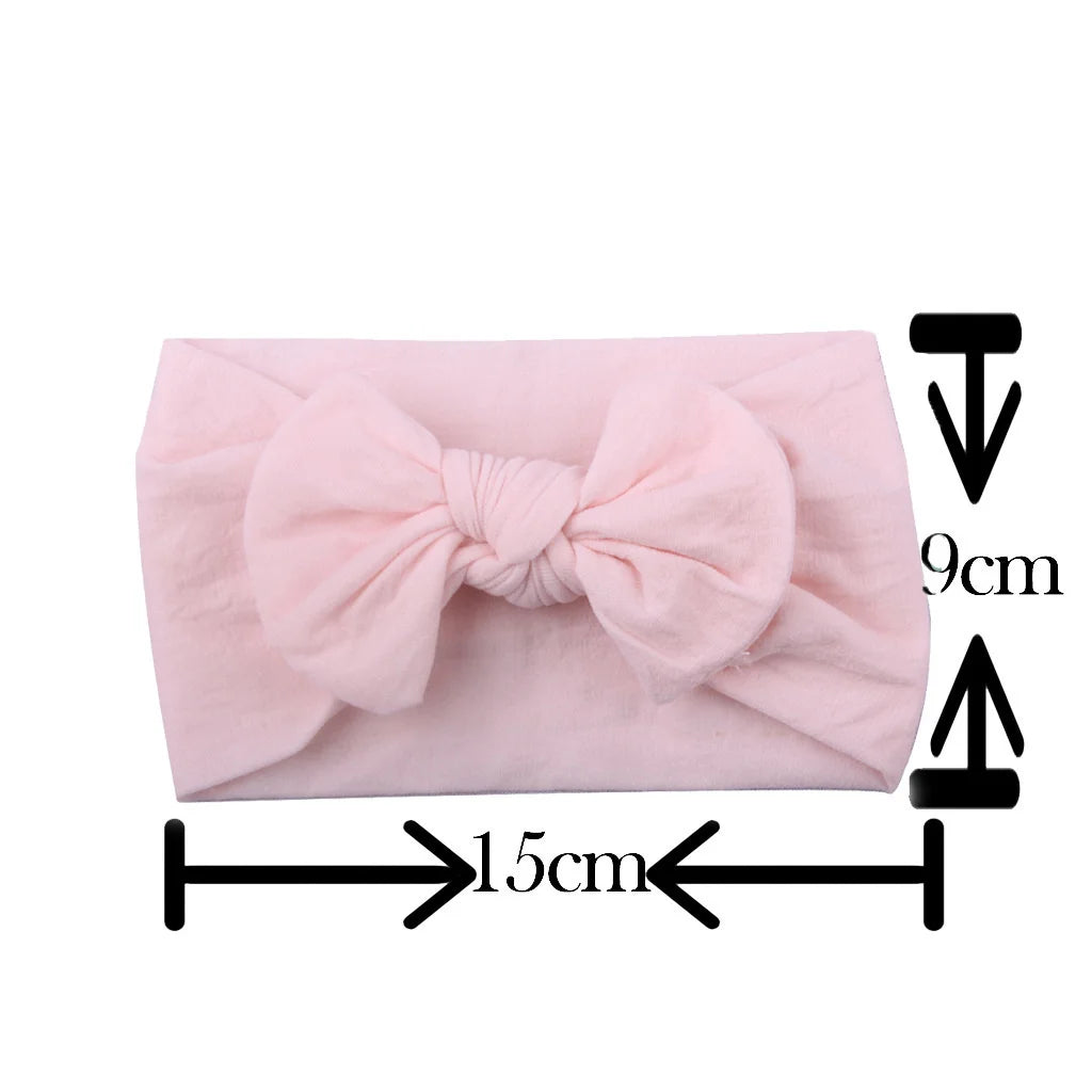 Baby Girl Headband Infant Hair Accessories Bows Newborn Headwear Rabbit Ear Elastic Gift Toddler Bandage Ribbon Soft Bowknot
