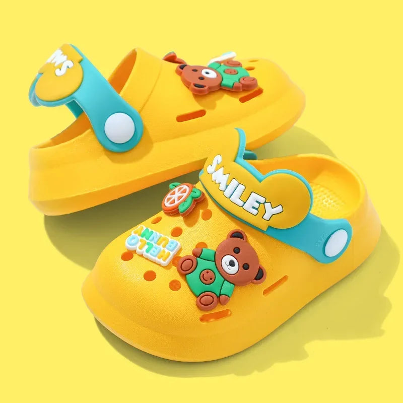 Slippers Baby Shoe Sandals Mules Breathable Boys Girls Sandals with Soft Sole for Indoor Outdoor Activities and Anti-Slip Design - TiniLoom