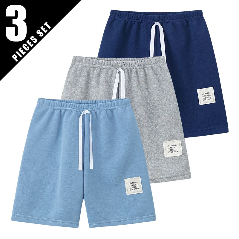 1/3 Pcs Four Seasons Children's Leisure Sports Pants Solid Color Basic Boy Running Holiday 9 Pants Girl Joker Comfortable Pants - TiniLoom