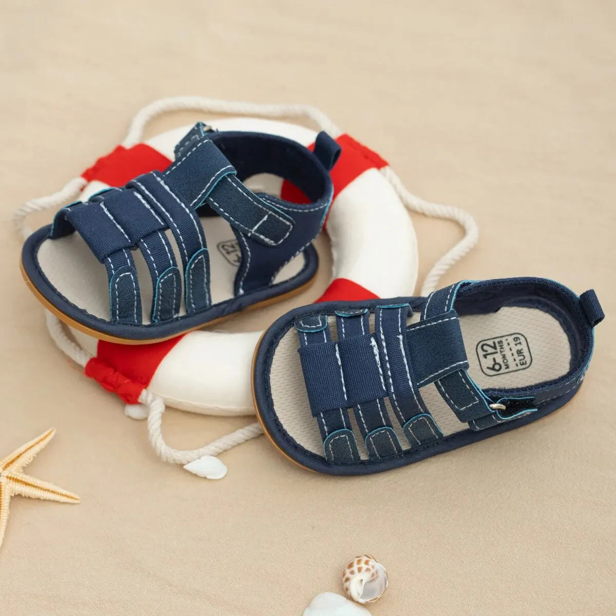 Meckior Summer Baby Shoes Baby Boy Girl Sandal Non-slip Rubber Sole Infant First Walkers Toddler Casual Baby Boy Garden Sandals - TiniLoom