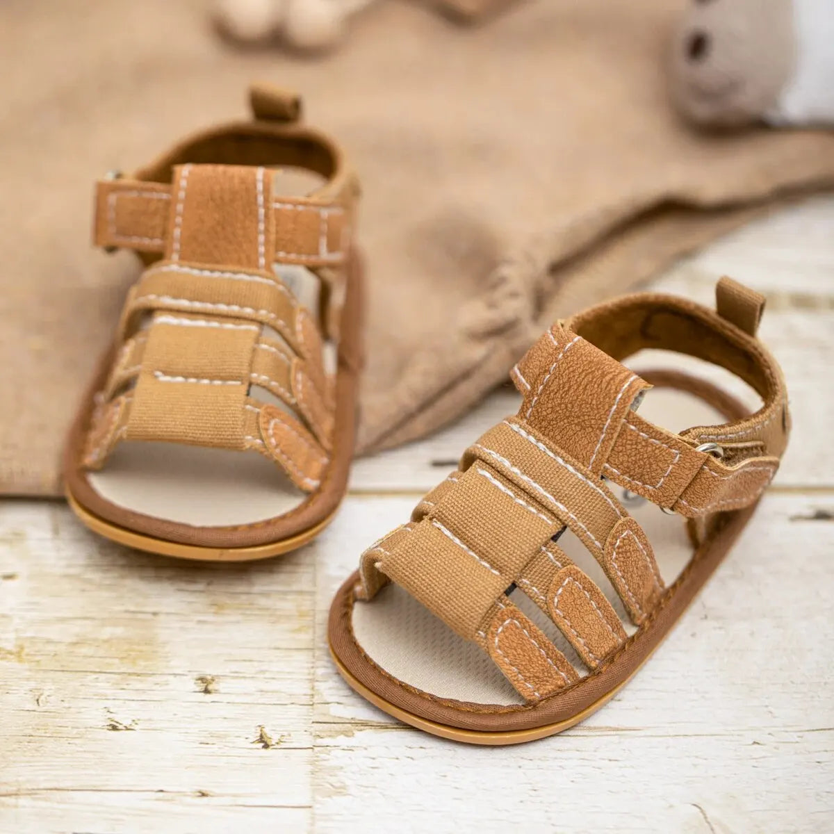 Meckior Summer Baby Shoes Baby Boy Girl Sandal Non-slip Rubber Sole Infant First Walkers Toddler Casual Baby Boy Garden Sandals - TiniLoom