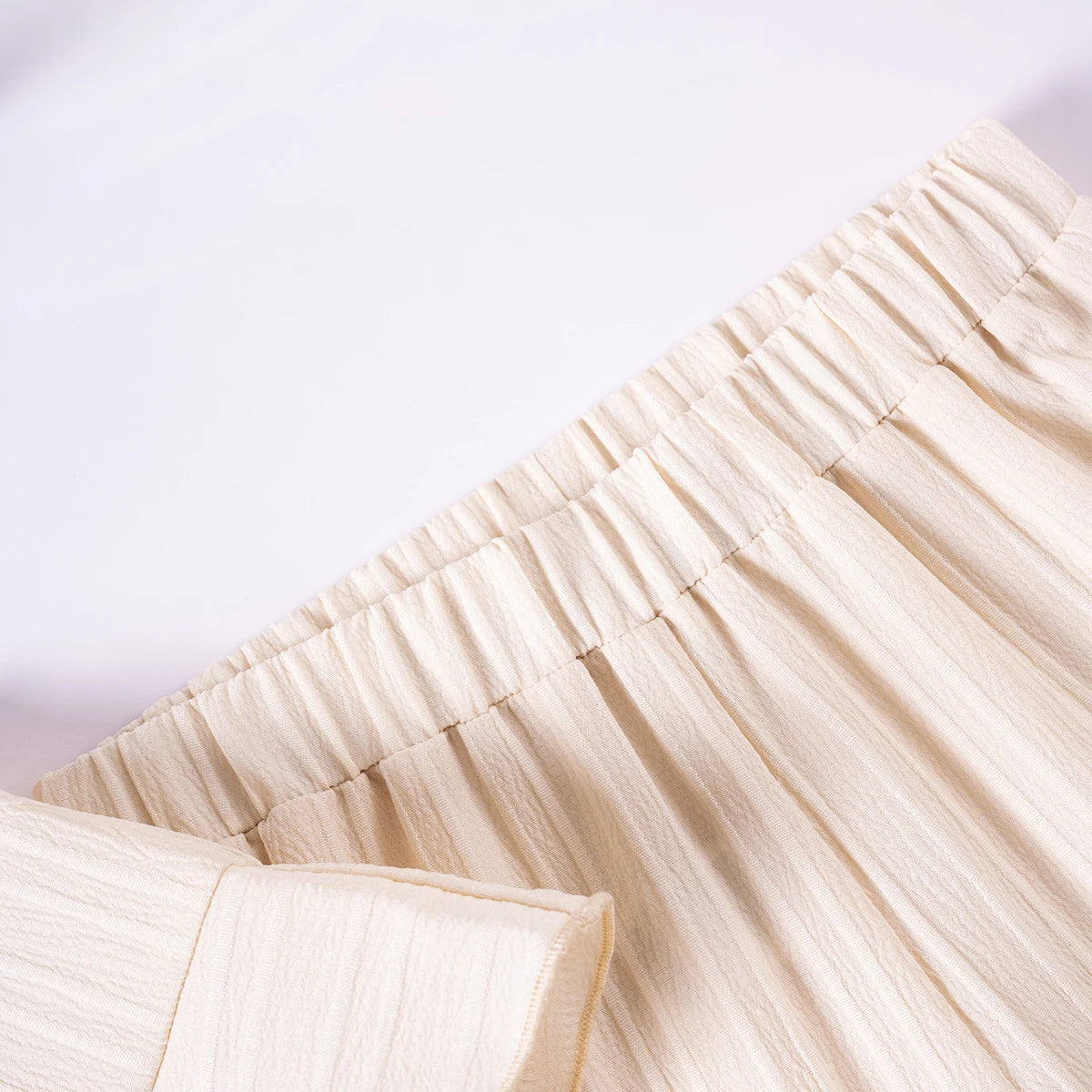 Girls Solid Color Suspenders Summer Suspenders Ruffles + Wide Leg Pants 2 Pieces Dress Set White Cute Elegant Baby Clothes - TiniLoom