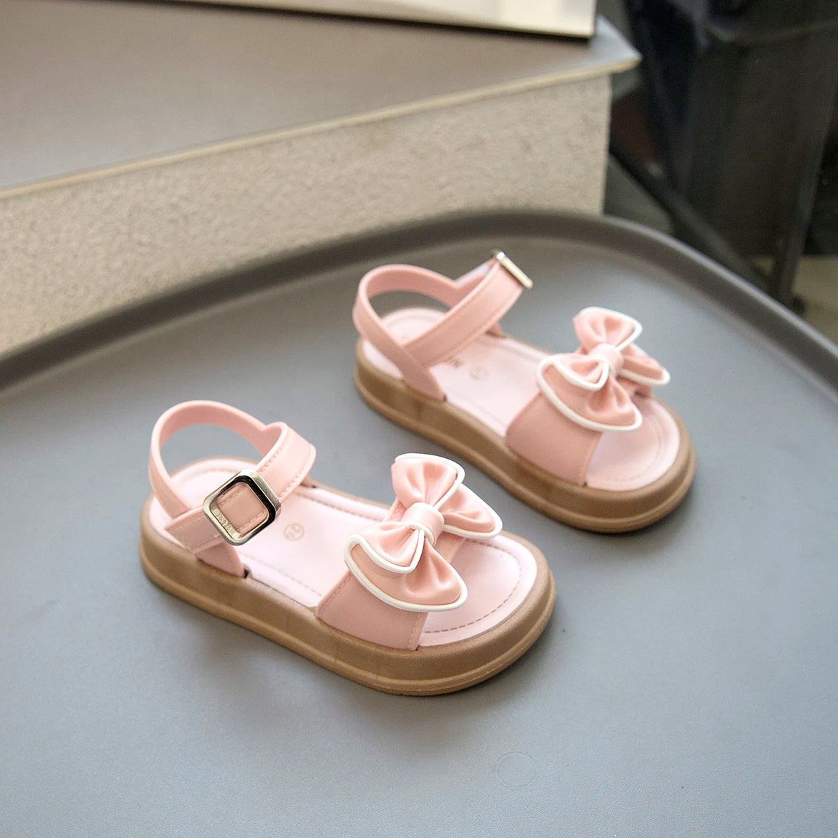 Girls Princess Summer Sandals Children Summer Beach Shoes Open Toe Shoes Fashion Bowknot Casual girls sandals summer shoes - TiniLoom