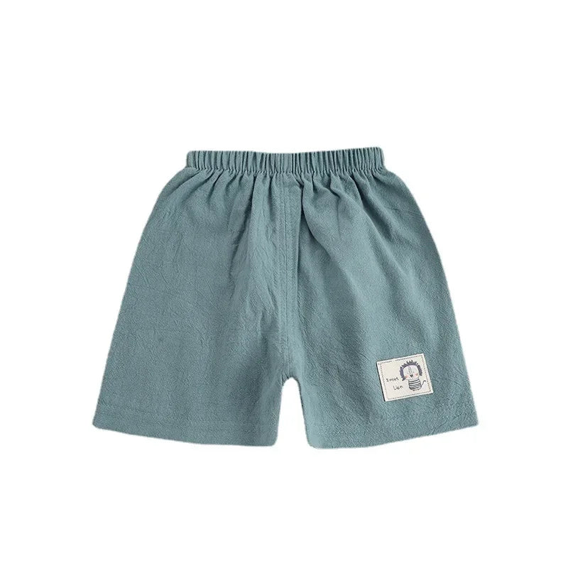 1 2 3 4 5 Years Kids Summer Shorts Boys Girls Korean Style Cotton and Linen Short Pants Toddler Little Children Cute Shorts - TiniLoom