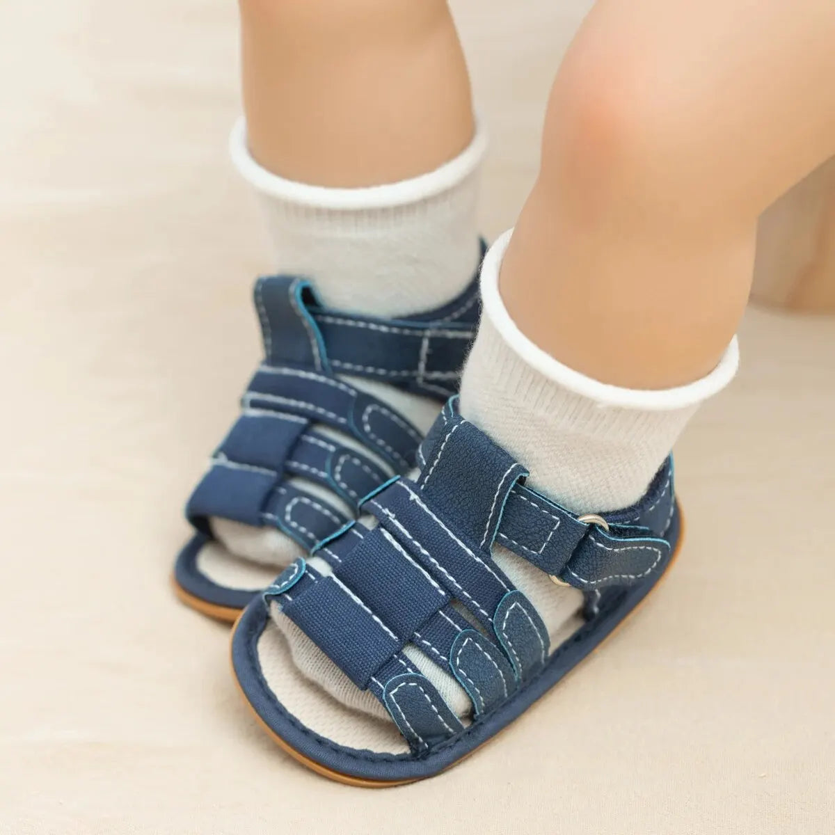Meckior Summer Baby Shoes Baby Boy Girl Sandal Non-slip Rubber Sole Infant First Walkers Toddler Casual Baby Boy Garden Sandals - TiniLoom