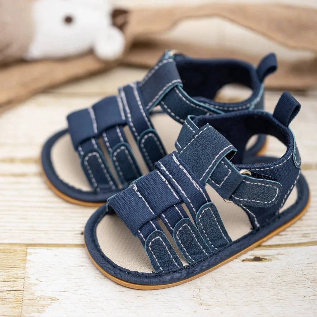 Meckior Summer Baby Shoes Baby Boy Girl Sandal Non-slip Rubber Sole Infant First Walkers Toddler Casual Baby Boy Garden Sandals - TiniLoom