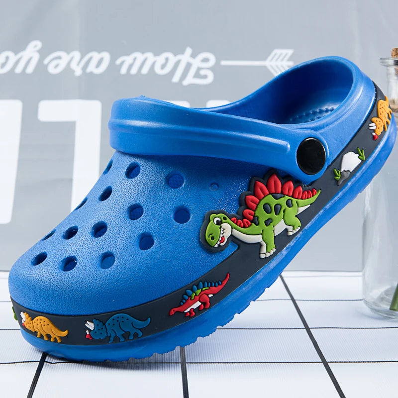 Cute New Animal Baby Boys Slippers Summer Kids Cartoon Sandals Toddler Beach Shoes Girls Cute Slides Children Slippers - TiniLoom
