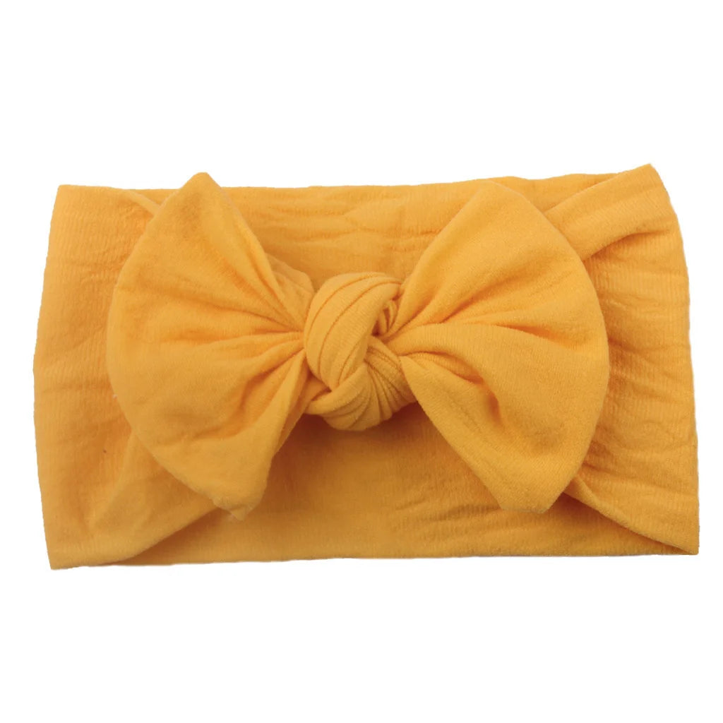 Baby Girl Headband Infant Hair Accessories Bows Newborn Headwear Rabbit Ear Elastic Gift Toddler Bandage Ribbon Soft Bowknot