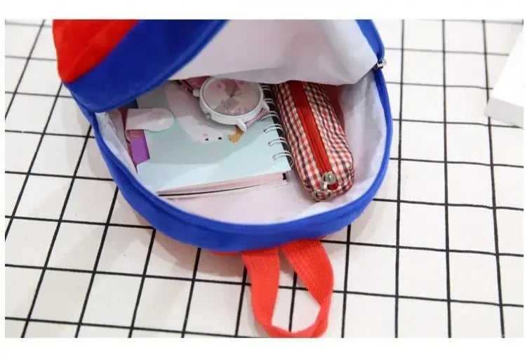 Cartoon cartoon fashion character backpack children casual plush backpack cute kindergarten boy and girl schoolbag gift - TiniLoom