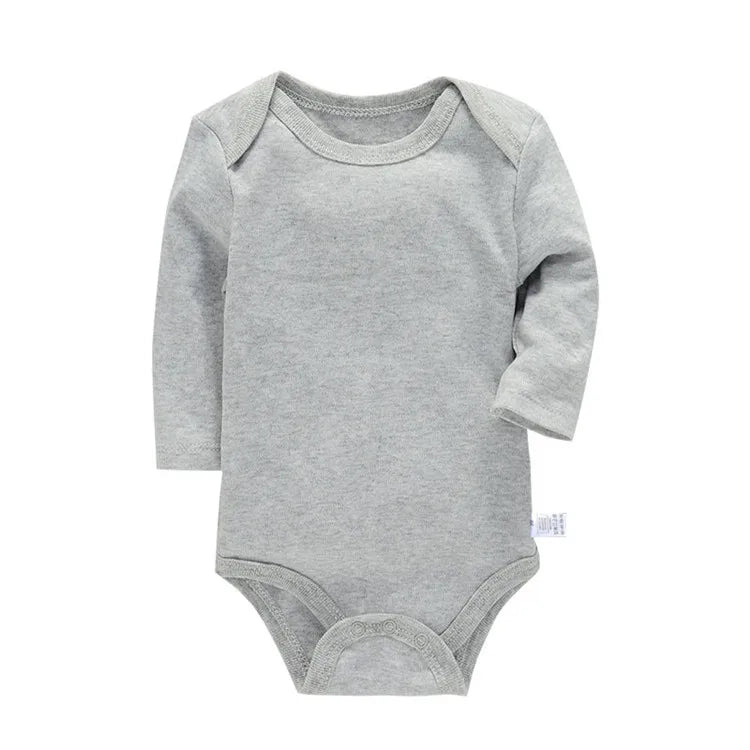 Lawadka 3-24M Cotton Bodysuit For Newborns Four Season Long Sleeve Infant Baby Girls Boys Clothes Jumpsuit Solid Baby's Rompers