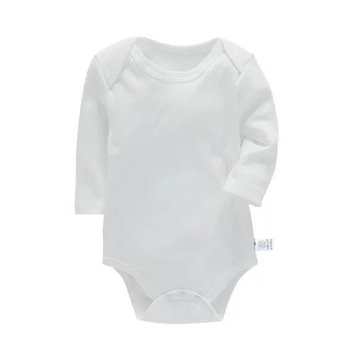 Lawadka 3-24M Cotton Bodysuit For Newborns Four Season Long Sleeve Infant Baby Girls Boys Clothes Jumpsuit Solid Baby's Rompers