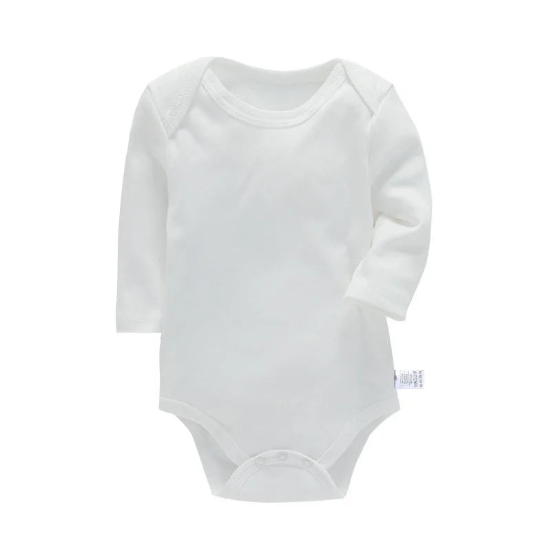 Lawadka 3-24M Cotton Bodysuit For Newborns Four Season Long Sleeve Infant Baby Girls Boys Clothes Jumpsuit Solid Baby's Rompers