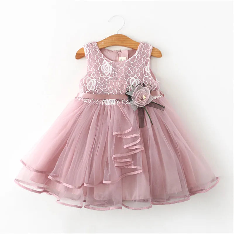 Baby Girls Dress Casual Costume Kids Dresses For Girls Flower Baby Dress Girl Party Little Princess Tutu Summer Dress Vestidos - TiniLoom