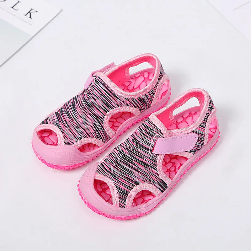 Summer Baby Boys Sandals Children Beach Sandals Soft Bottom Unisex Girls Non-slip Infant Shoes Kids Outdoor Anti-collision Shoes - TiniLoom