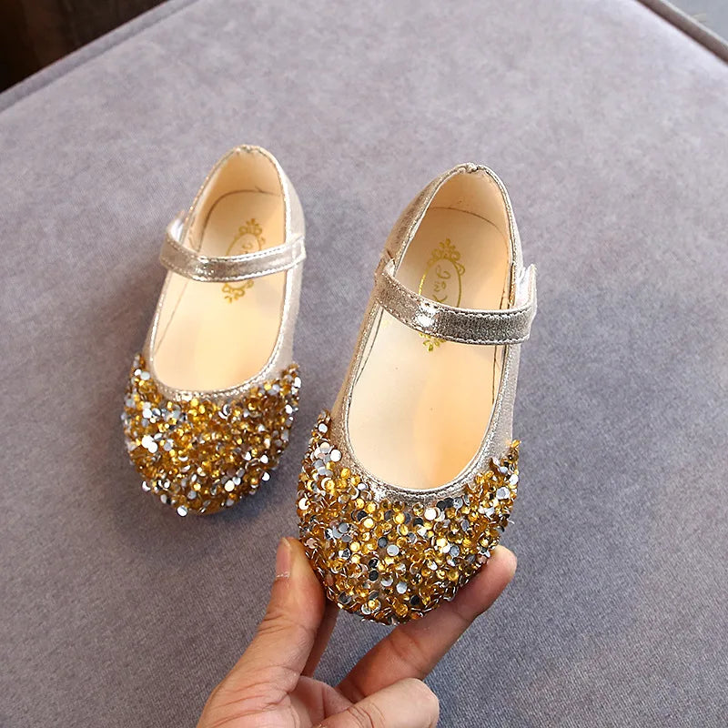 KushyShoo 2021 Spring New Children Shoes Girls Princess Shoes Glitter Children Baby Dance Shoes Casual Toddler Girl Sandals - TiniLoom