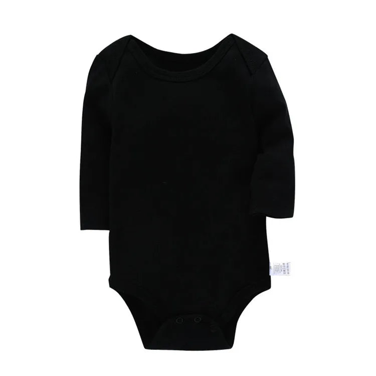 Lawadka 3-24M Cotton Bodysuit For Newborns Four Season Long Sleeve Infant Baby Girls Boys Clothes Jumpsuit Solid Baby's Rompers